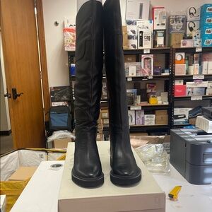 Scarlett Black Knee-High Boots